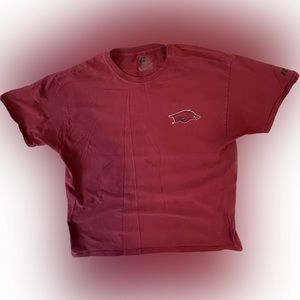 Men’s Russell Athletic Arkansas Razorback basketball tshirt